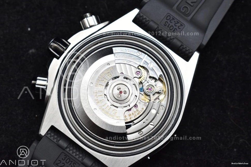 536 B01 44mm Robber SS Edition Bracelet A On 1:1 Best Chronomat Green BLSF Colorful Dial 0828